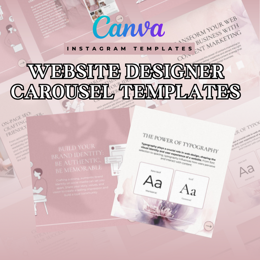 Web Design Carousel Social Post  Templates