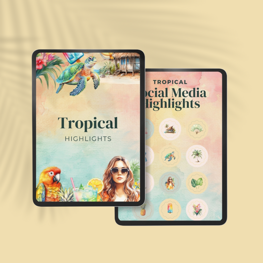 Tropical Theme  Instagram Story Highlights