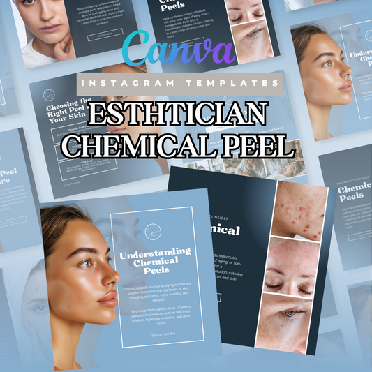 Esthetician (Chemical Peel) Social Post  Templates