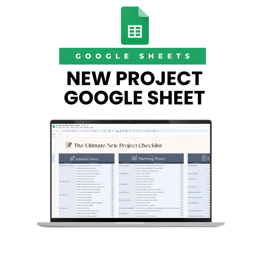 New Project Google Sheet Template